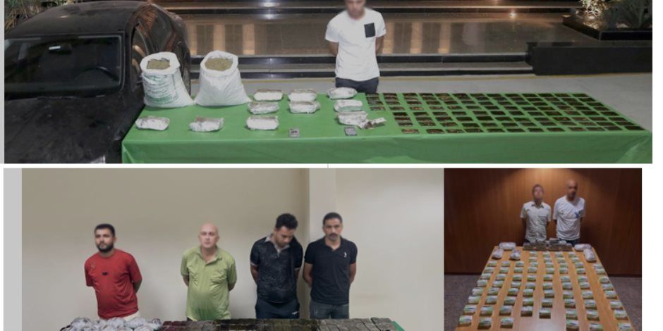 مصرع 5 عناصر شديدة الخطورة وضبط مخدرات بقيمة 105 ملايين جنيه في القليوبية