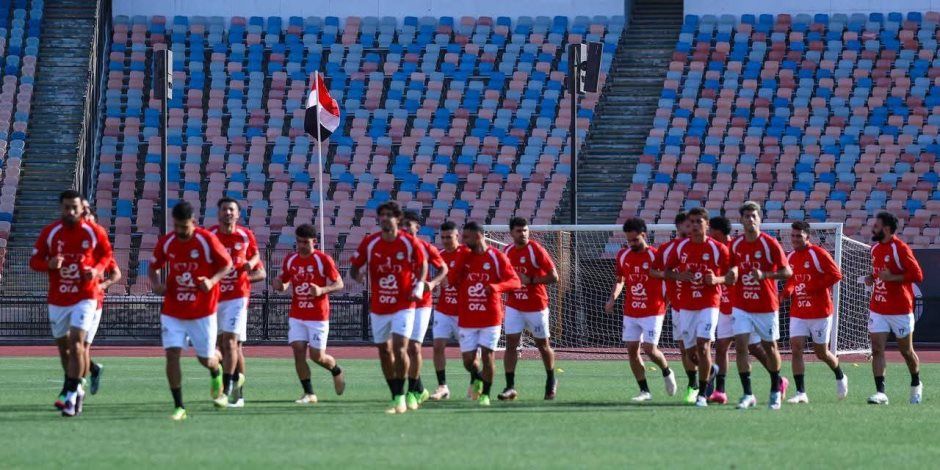 انتهاء مران منتخب مصر استعدادا لمواجهة أنجولا فى تصفيات كأس أمم أفريقيا