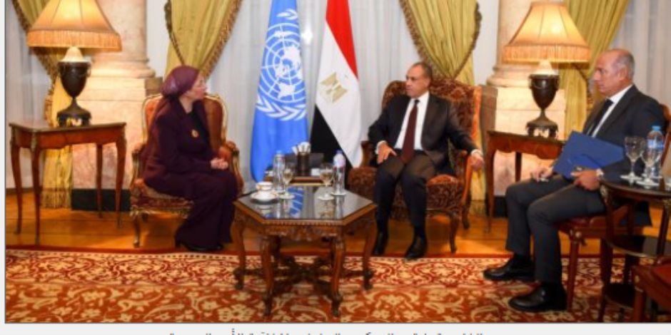 وزير الخارجية يلتقي السكرتير التنفيذي لاتفاقية الأمم المتحدة لمكافحة التصحر