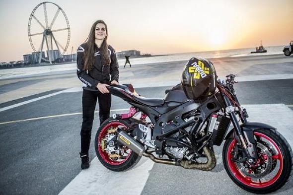 إكس دبي تتعاون مع سائقة الدراجات النارية المتميزة سارة ليزيتو