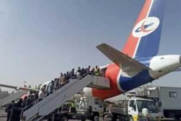 أخبار اليمن : إقلاع الرحلة الثانية لطائرة اليمنية من مطار صنعاء