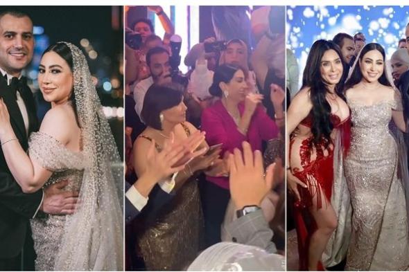 بوسي ترقص على أغنية “ستو أنا” مع هنادي مهنا وميرهان حسين في حفل زفافها (فيديو)